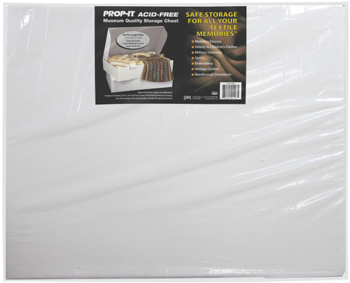 PROP-IT Acid-Free Museum Quality Storage Chest for Textiles-Extra Large Size 6"X18"X40" - 1407 - 734425014075