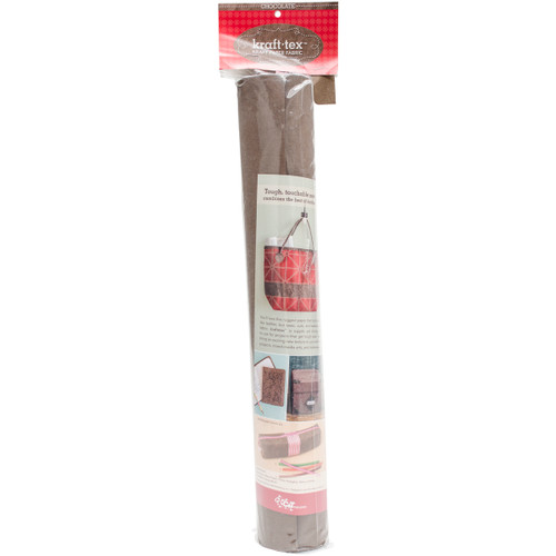 kraft-tex Kraft Paper Fabric 19"X1.5yd-Chocolate - 20289 - 97816070595099781607059509