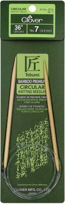 Takumi Bamboo Circular Knitting Needles 36"-Size 7/4.5mm 1636-7 - 051221253379