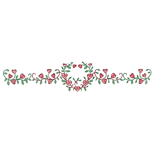 Tobin Stamped For Embroidery Pillowcase Pair 20"X30"-Heart Vine T232133