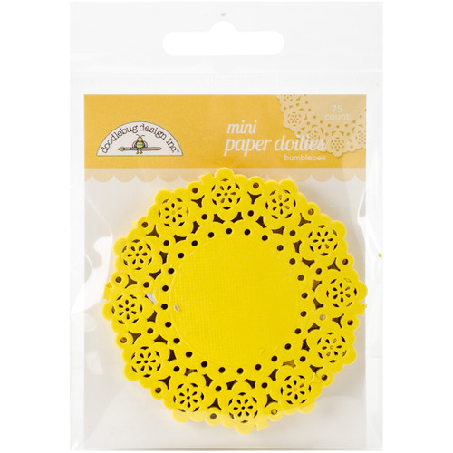 Doodlebug Mini Doilies 3" 75/Pkg-Bumblebee - DDM-4600 - 842715046009