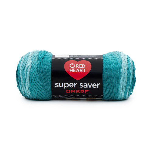 Red Heart Super Saver Ombre Yarn-Deep Teal - E305-3985 - 073650024931
