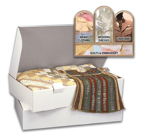 PROP-IT Acid-Free Museum Quality Storage Chest for Textiles-Large Size 6"X18"X30" - 1400