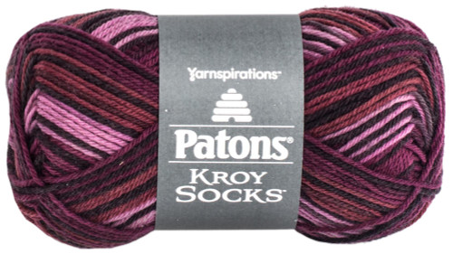 Patons Kroy Socks Yarn-Amethyst Stripes - 243455-55719 - 057355414327 Patons Kroy Socks Yarn-Amethyst Stripes - 243455-55719 - 057355414327