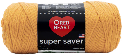 Red Heart Super Saver Yarn-Gold - E300B-321 - 073650897894 Red Heart Super Saver Yarn-Gold - E300B-321 - 073650897894