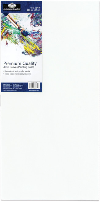 Royal Langnickel essentials(TM) Premium Canvas Board-12"x24" - CNB1224 - 090672368799