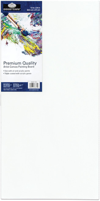 Royal Langnickel essentials(TM) Premium Canvas Board-12"X24" -CNB1224 - 090672368799