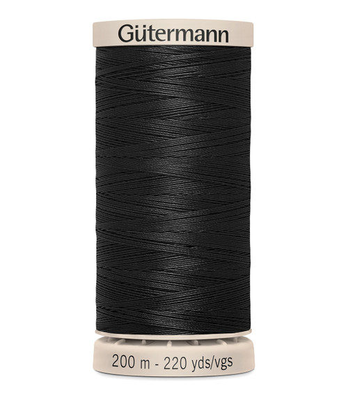 Gutermann Quilting Thread 220yd-Black - 201Q-5201 - 077780007574