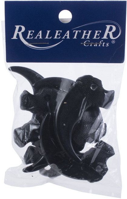 Realeather(R) Crafts Plastic Bear Claws 2" 6/Pkg-Black BBC02-06 - 870192003239