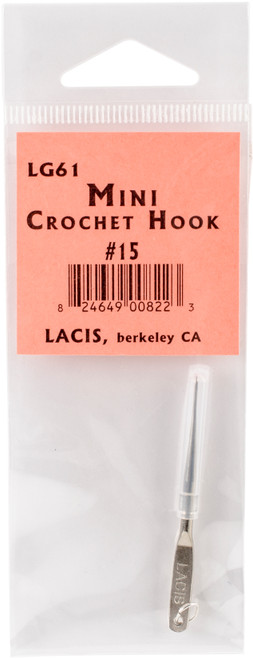 Lacis Mini Crochet Hook 2.25"-#15 -LG61 - 824649008223