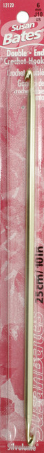 Susan Bates Silvalume Aluminum Double-End Crochet Hook 10"-Size J10/6mm - 12120-J 10 - 077216007581 Susan Bates Silvalume Aluminum Double-End Crochet Hook 10"-Size J10/6mm - 12120-J 10 - 077216007581