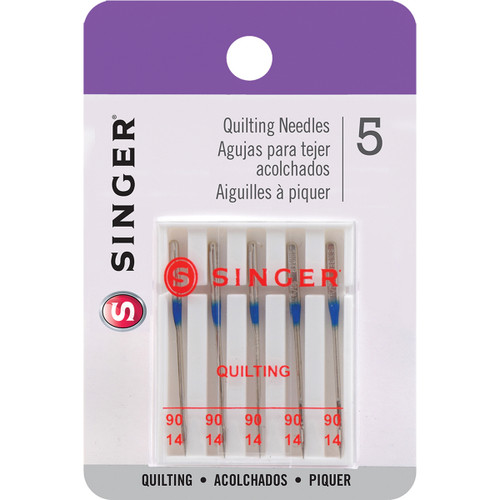 Singer Quilting Machine Needles 5/Pkg-Size 90 04714 - 075691047146