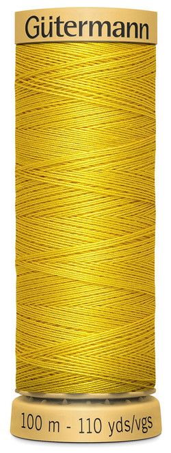 Gutermann Natural Cotton Thread 110yd-Bright Yellow - 103C-1620 - 077780010123