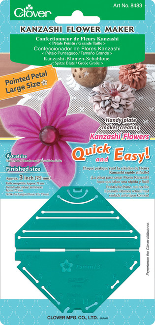 Clover Kanzashi Flower Maker-Pointed Petal Large 8483 - 051221554834