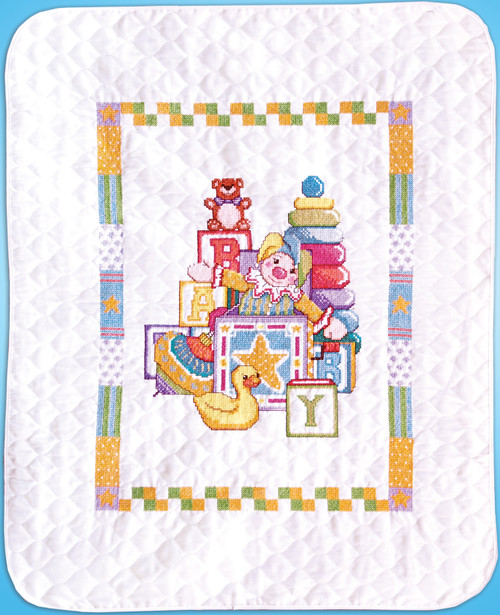 Tobin Stamped Quilt Cross Stitch Kit 34"X43"-Toys - T21775