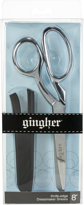 Gingher Knife Edge Dressmaker Shears 8"-W/Molded Nylon Sheath - 01005288 - 743921811118