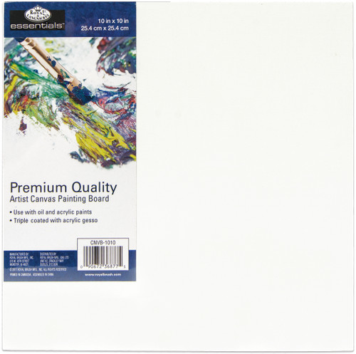 Royal Langnickel essentials(TM) Premium Canvas Board-10"X10" - CNB1010 - 090672368775