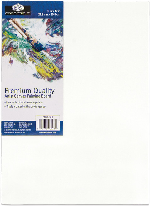 Royal Langnickel essentials(TM) Premium Canvas Board-9"X12" - CNB912 - 090672009234