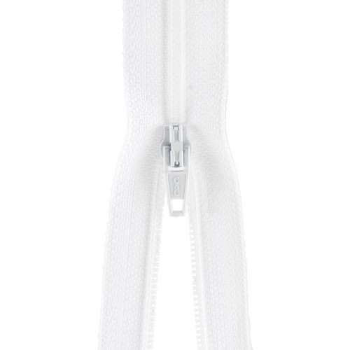 Coats Plastic Robe Zipper 30"-White F50 30-1