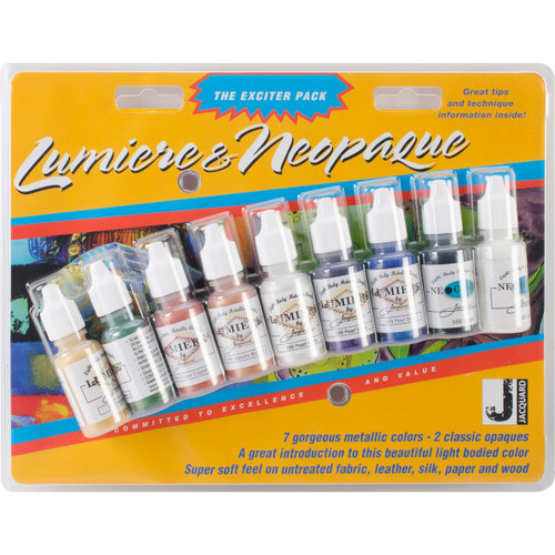 Jacquard Lumiere/Neopaque Pack .5oz 9/Pkg- - JAC9900 - 743772990000