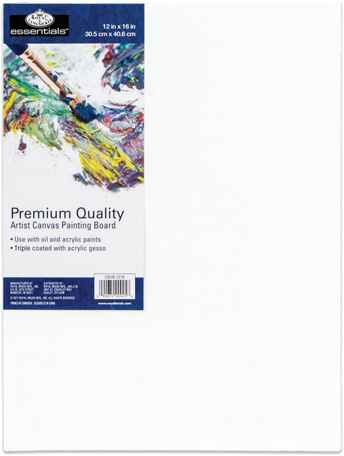 Royal Langnickel essentials(TM) Premium Canvas Board-12"X16" -CNB1216 - 090672009258