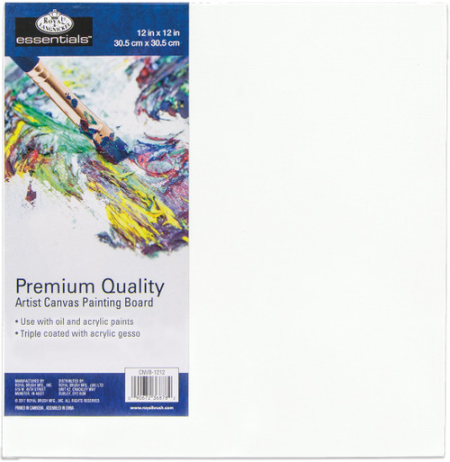 essentials(TM) Premium Canvas Board-12"X12" -CNB1212 - 090672368782
