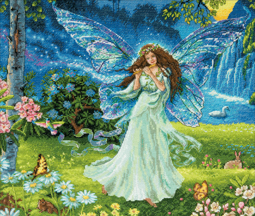 Dimensions Gold Collection Counted Cross Stitch Kit 14"X12"-Spring Fairy (16 Count) 70-35354