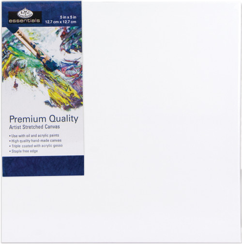 Royal Langnickel essentials(TM) Premium Stretched Canvas-5"x5" - CNV55 - 090672077677