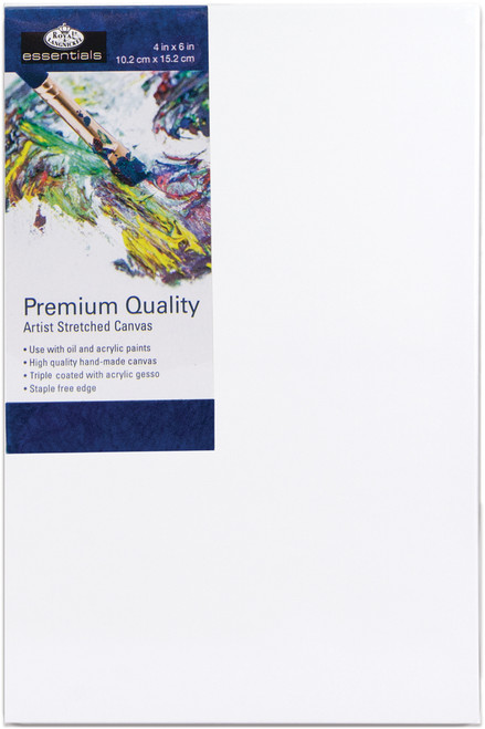 Royal Langnickel essentials(TM) Premium Stretched Canvas-4"X6" CNV46 - 090672368720