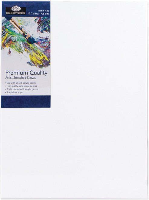 Royal Langnickel essentials(TM) Premium Stretched Canvas-5"x7" - CNV57 - 090672009289