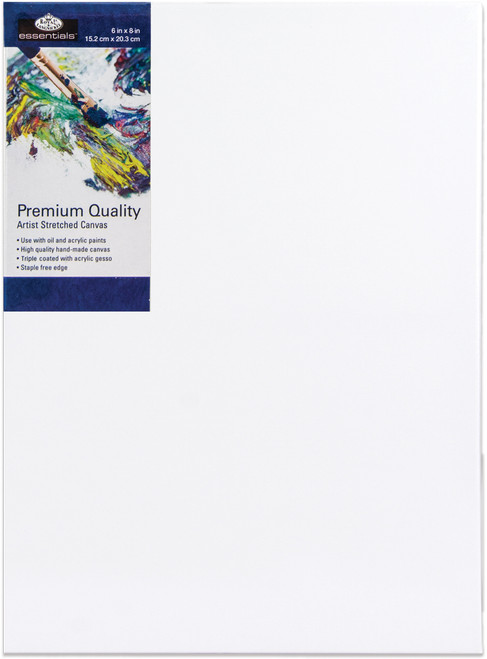 Royal Langnickel essentials(TM) Premium Stretched Canvas-6"x8" - CNV68 - 090672368744
