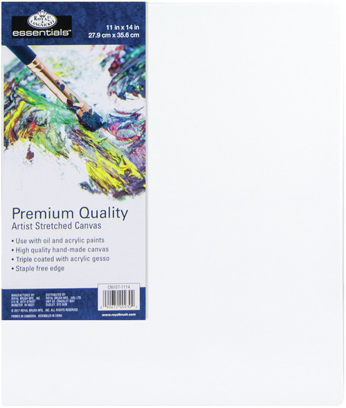 Royal Langnickel essentials(TM) Premium Stretched Canvas-11"X14" - CNV1114 - 090672009302 Royal Langnickel essentials(TM) Premium Stretched Canvas-11"X14" - CNV1114 - 090672009302