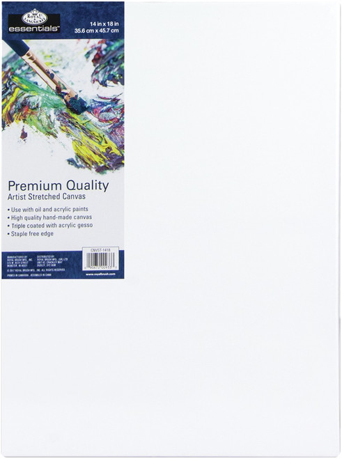 Royal Langnickel essentials(TM) Premium Stretched Canvas-14"X18" - CNV1418 - 090672009333 Royal Langnickel essentials(TM) Premium Stretched Canvas-14"X18" - CNV1418 - 090672009333