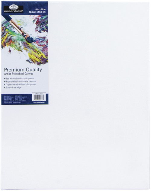 Royal Langnickel essentials(TM) Premium Stretched Canvas-16"X20" CNV1620 - 090672009371