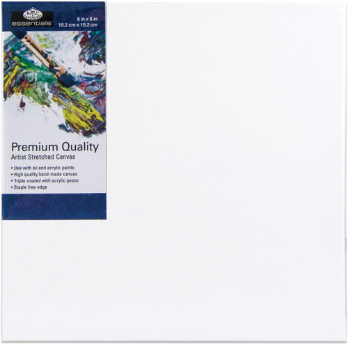 Royal Langnickel essentials(TM) Premium Stretched Canvas-6"X6" - CNV66 - 090672368737 Royal Langnickel essentials(TM) Premium Stretched Canvas-6"X6" - CNV66 - 090672368737