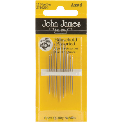 John James Household Hand Needles-Assorted 12/Pkg JJ103-00 - 783932200969