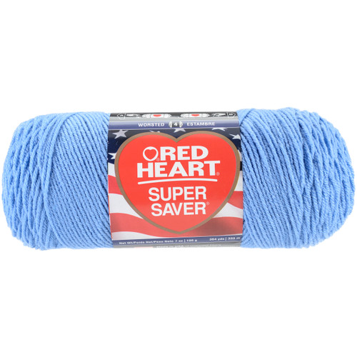 Red Heart Super Saver Yarn-Light Periwinkle E300B-347 - 073650878701