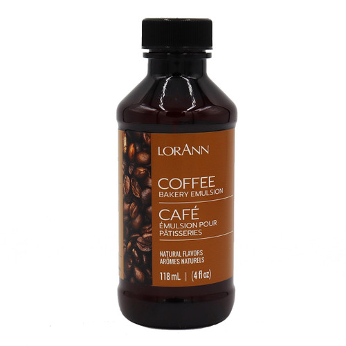 LorAnn Bakery Emulsions Natural & Artificial Flavor 4oz-Coffee - 0806-0754 - 023535754088