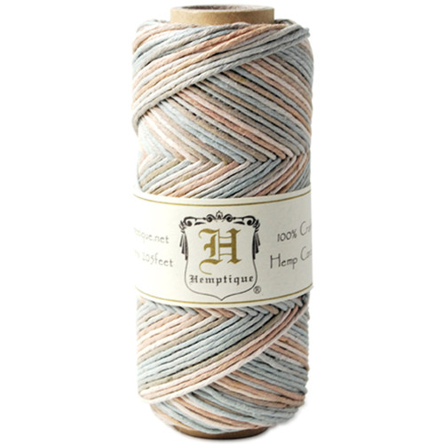 Hemptique Hemp Variegated Cord Spool 20lb 205'-Sandalwood - HS20VA-SAN - 091037333759