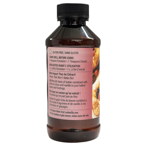 LorAnn Bakery Emulsions Natural & Artificial Flavor 4oz-Buttery Sweet Dough - 0806-0750