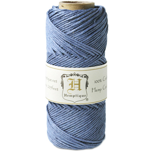 Hemptique Hemp Cord Spool 20lb 205'-Dusty Blue - HS20-DB - 091037333766