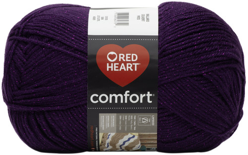 Red Heart Comfort Yarn-Purple Shimmer - E707D-5005 - 067898060745 Red Heart Comfort Yarn-Purple Shimmer - E707D-5005 - 067898060745