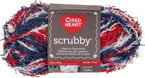 Red Heart Scrubby Yarn-Americana - E833-0987 - 073650018626