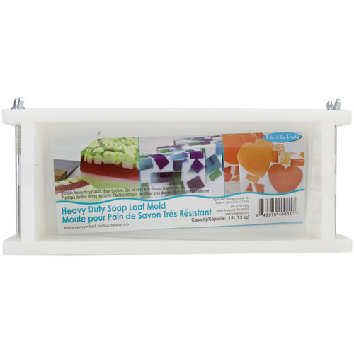 Life Of The Party Heavy-Duty Soap Mold 9"x3.75"x2.25"-Loaf 40001 - 649979400017