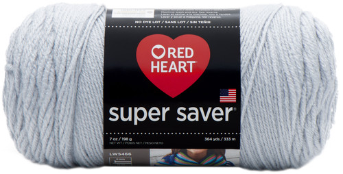 Red Heart Super Saver Yarn-Light Gray - E300B-341 - 073650861390