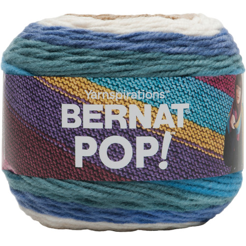 Bernat Pop! Yarn-Birch Bark And Blue 164184-84016 - 057355420519