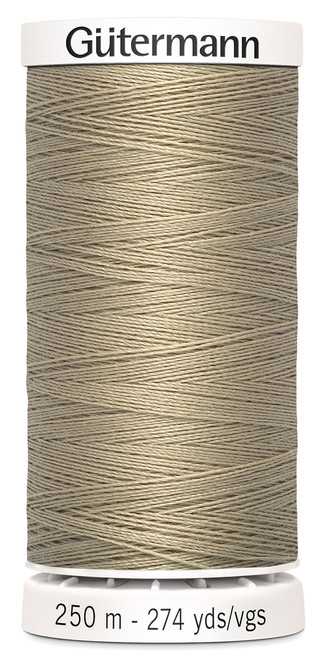 Gutermann Sew-All Thread 274yd-Putty - 250P-512 - 077780005518