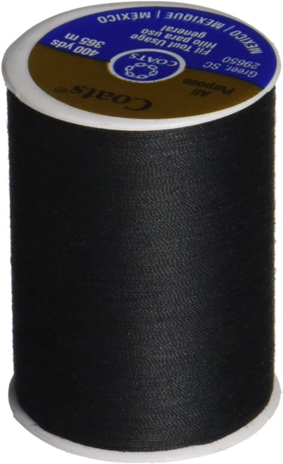 Coats Dual Duty All-Purpose Thread 400yd-Black 230A-2 - 073650138010