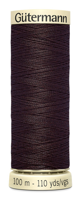 Gutermann Sew-All Thread 110yd-Seal Brown 100P-593 - 077780001510