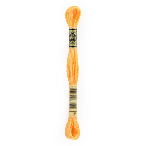 12 Pack - DMC 6-Strand Embroidery Cotton 8.7yd-Medium Light Autumn Gold - 117-19 - 077540928101